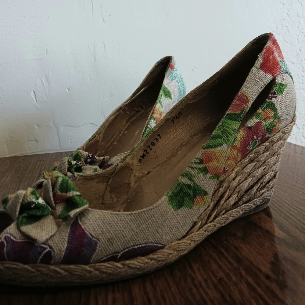 Stuart Weitzman Canvas Wedges - image 4